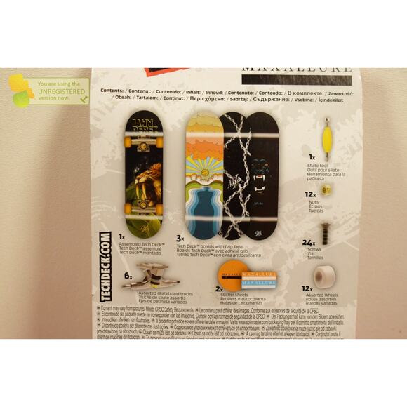 Tech Deck Maxallure Skateboards Mini Fingerboards 4 Pack - Picture 6 of 7